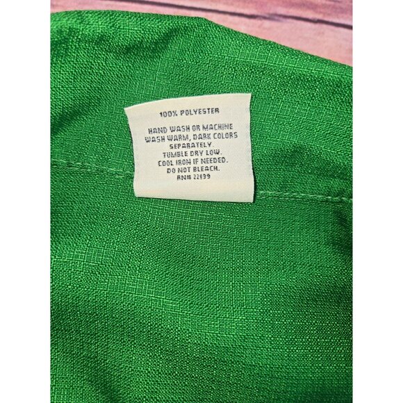 Maui Trading Co. Green Hawaiian Shirt XL - Picture 6 of 7